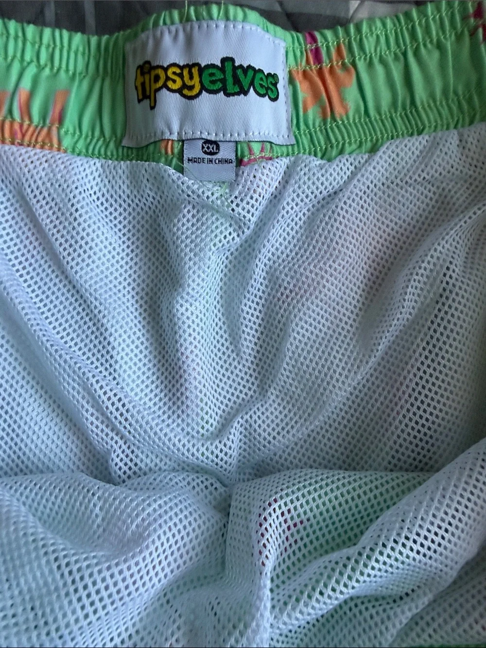 Tipsy Elves Dino Desert Swim Trunks NWT Ret $39.95 Green. Pink, Orange